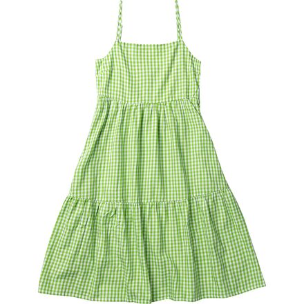 Brixton - Gingham Tier Dress - Women's - Sun Green