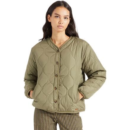 Brixton - Sherpa Reversible Padded Jacket - Women's - Military Olive