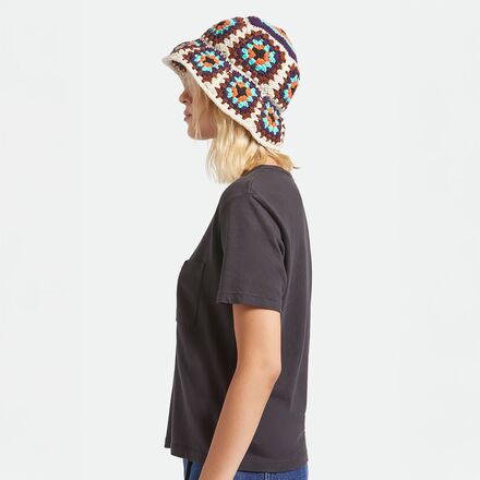 Brixton - Crochet Knit Bucket Hat - Women's