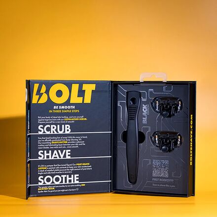 BOLT Shave - Skin + Shave Performance Razor BLACK EDITION
