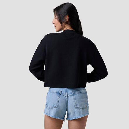 Best Regards - Get Lost Cropped Chainstitch Sweatshirt - Women's