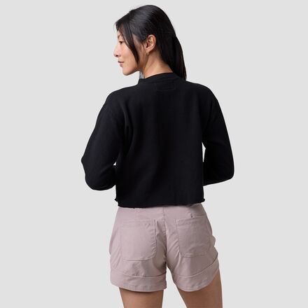 Best Regards - Off The Grid Cropped Chainstitch Sweatshirt - Women's