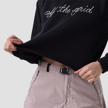 Best Regards - Off The Grid Cropped Chainstitch Sweatshirt - Women's