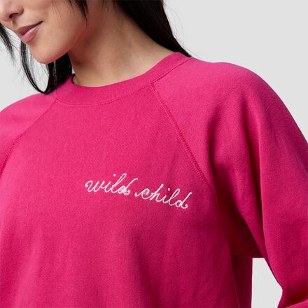 Best Regards - Wild Child Cropped Chainstitch Sweatshirt - Women's