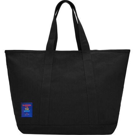 Baboon to the Moon - Oversized Canvas 45L Tote - Black