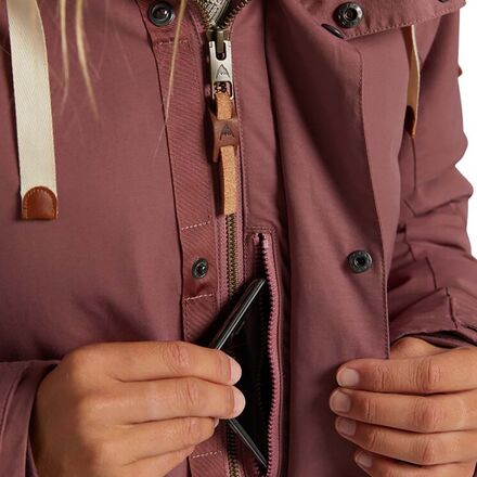 Burton Women's Saxton Parka Jacket Large Wood Thrush