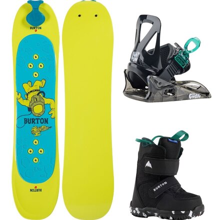 Riglet w/ Mini Grom Boot + Binding Snowboard Package - Kids'