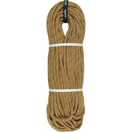 BlueWater - Neon Double Dry Climbing Rope - 10.1mm - Coyote Brown/Red Orange