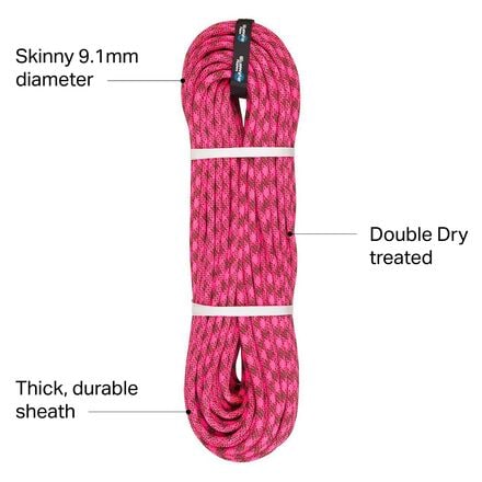 BlueWater - Icon Double Dry Climbing Rope - 9.1mm