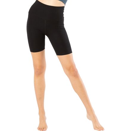 Beyond Yoga - Heather Rib High Waist Biker Short - Women's
