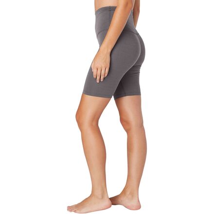 Beyond Yoga - Heather Rib High Waist Biker Short - Women's