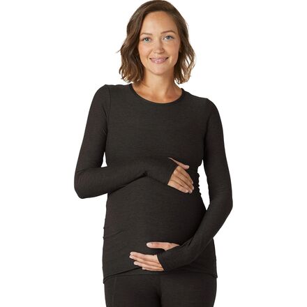 Beyond Yoga - Featherweight Count On Me Maternity Crew Pullover - Women's - Darkest Night