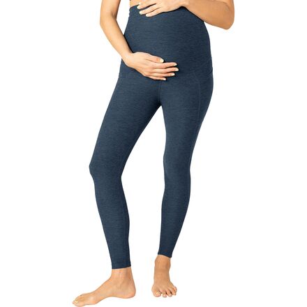 Beyond Yoga - Spacedye LoveTheBump Maternity Pocket Midi Legging - Women's - Nocturnal Navy