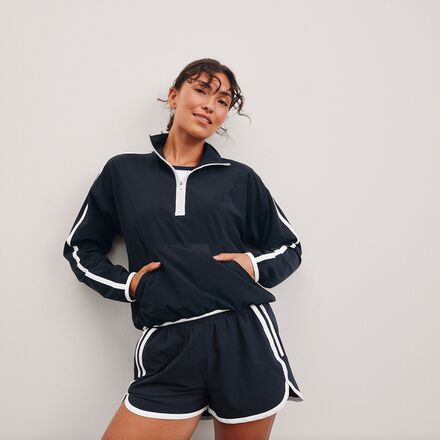 Beyond Yoga - Contrast 1/2-Zip Pullover - Women's