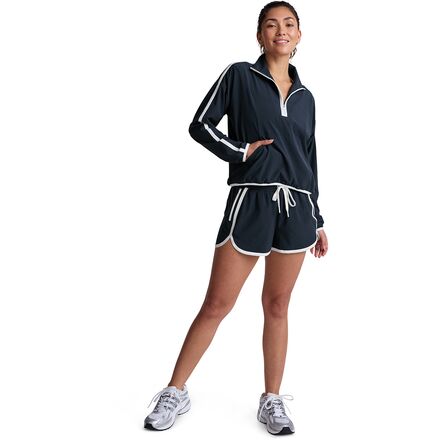 Beyond Yoga - Contrast 1/2-Zip Pullover - Women's