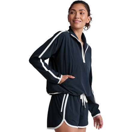 Beyond Yoga - Contrast 1/2-Zip Pullover - Women's
