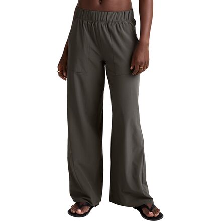 Stretch Woven Wide Leg Pant - Women's
