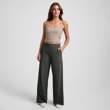 Beyond Yoga - Stretch Woven Wide Leg Pant - Women's