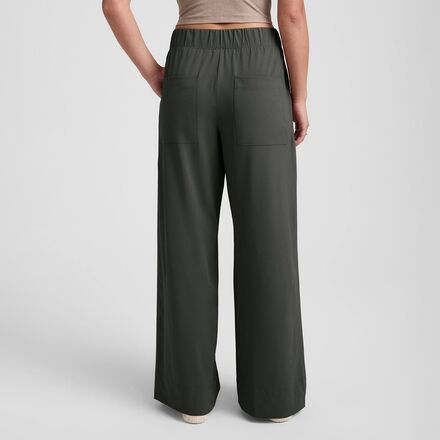 Beyond Yoga - Stretch Woven Wide Leg Pant - Women's