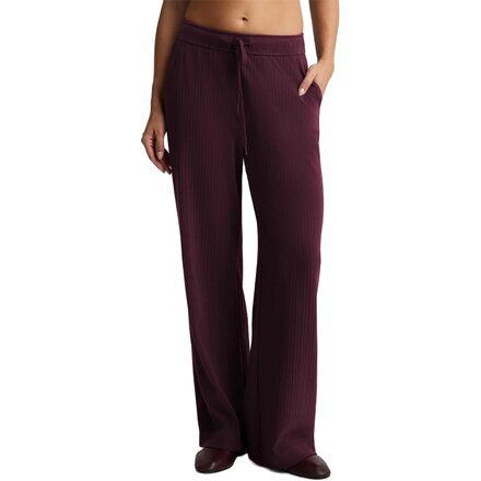 Breathe Easy Ribbed Wide Leg Pant - Women's
