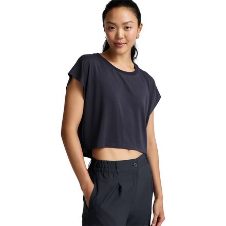 Studio Knit Cropped T-Shirt - Women's