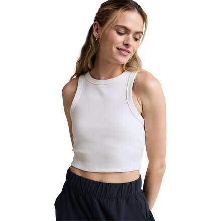 Garment Dye Rib Cropped Tank Top - Women's