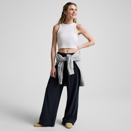 Beyond Yoga - Garment Dye Rib Cropped Tank Top - Women's