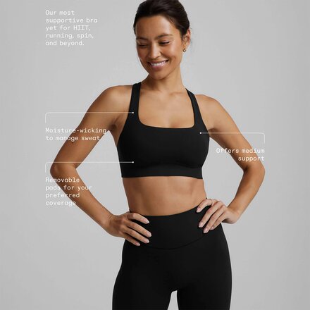 Beyond Yoga - glowzone Medium Impact Scoop Neck Bra - Women's