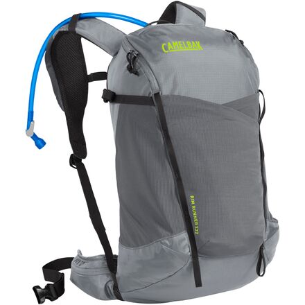 CamelBak - Rim Runner X22 70oz Hydration Backpack - Grey Flannel/Lime Punch
