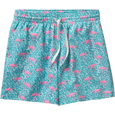 Chubbies - The Domingos Are For Flamingos 5.5in Swim Trunk - Men's - Bright Blue/Solid
