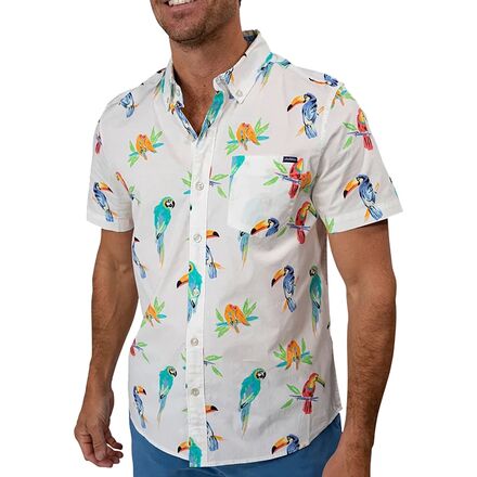 Chubbies - The Dude Where's Macaw Friday Shirt - Men's - Off White/Pattern Base (Includes Plaids)