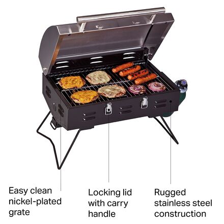 Camp Chef - Portable BBQ Grill - Black/Stainless