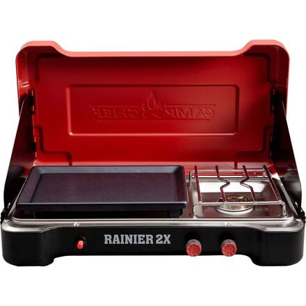 Camp Chef - Mountain Series Rainier 2X Two-Burner Cooking System - Red