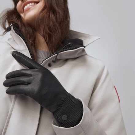 Canada Goose - Leather Rib Luxe Glove - Women's
