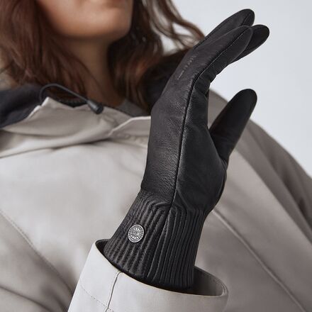 Canada Goose - Leather Rib Luxe Glove - Women's
