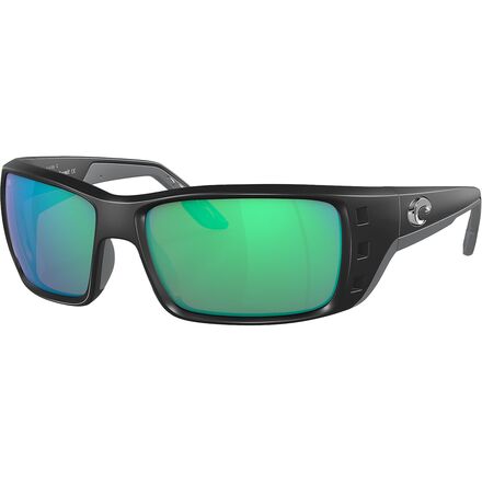 Costa - Permit 580G Polarized Sunglasses - Matte Black/Green Mirror