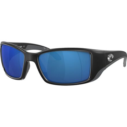 Costa - Blackfin 580P Polarized Sunglasses - Matte Black Global Fit Frame/Blue Mirror