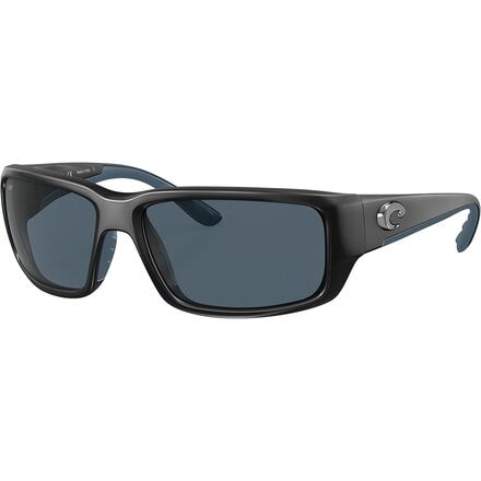 Costa - Fantail 580G Polarized Sunglasses - Matte Black Global Fit Frame/Gray Silver Mirror