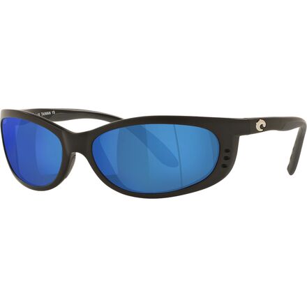 Costa - Fathom 580P Polarized Sunglasses - Matte Black Frame/Blue Mirror