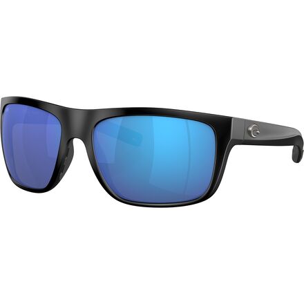 Costa - Broadbill 580G Polarized Sunglasses - Matte Black Frame/Blue Mirror 580G