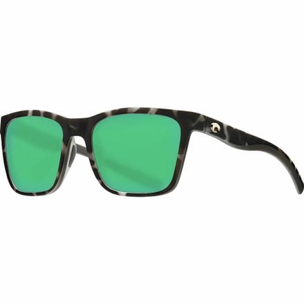 Costa - Panga 580P Polarized Sunglasses - Matte Gray Tortoise Frame/Green Mirror 580P