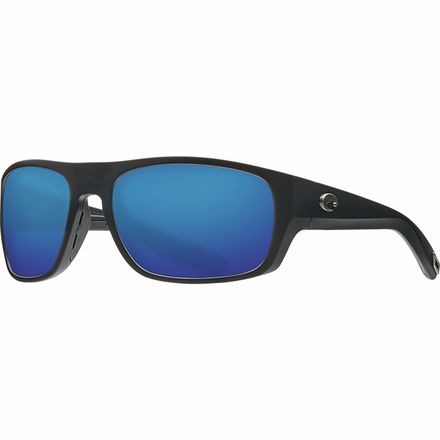 Costa - Tico 580P Polarized Sunglasses - Matte Black Frame/Blue Mirror 580P