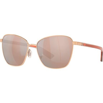 Costa - Paloma 580P Polarized Sunglasses - Brushed Rose Gold/580P Polycarbonate/Copper/Silver Mirror