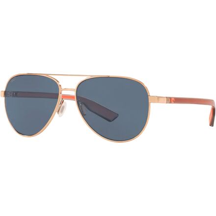 Costa - Peli 580P Polarized Sunglasses - Shiny Rose Gold/580P Polycarbonate/Gray