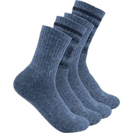 Synthetic-Wool Blend Crew Sock - 4-Pack - Women's