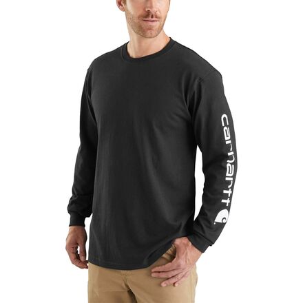 Carhartt - Signature Sleeve Logo Long-Sleeve T-Shirt - Men's - Black