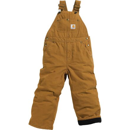 Carhartt - Canvas Quilted Lined Overall Pant - Toddler Boys' - Carhartt Brown