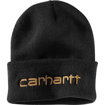 Carhartt - Knit Insulated Logo Graphic Cuffed Beanie - Black
