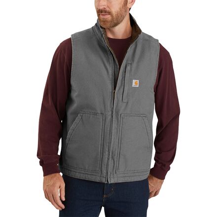 Sherpa-Lined Mock-Neck Vest - Men's