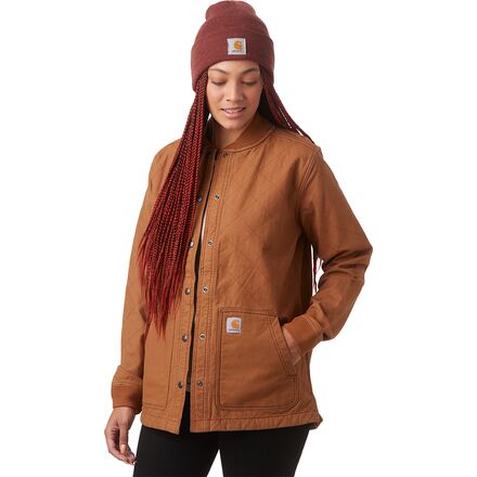 Carhartt - Relaxed Canvas Snap Front Rib Collar Shirt Jacket - Women's